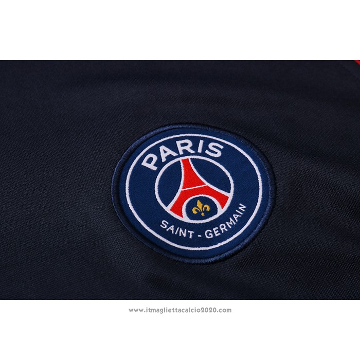 Tuta da Track Paris Saint-Germain Manica Corta 2020 Blu